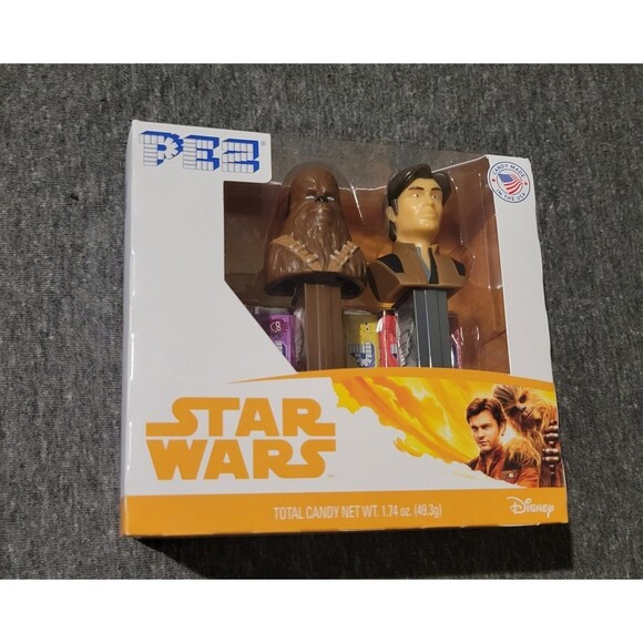 Star Wars Solo Movie Pez Dispensers Han Solo and Chewbacca NIB SEALED - Picture 7 of 8